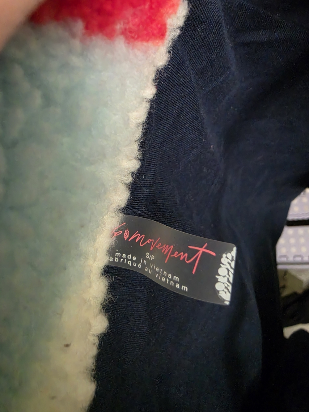 Womens Colorblock Sherpa Jacket - Multi - Picture 3 of 5